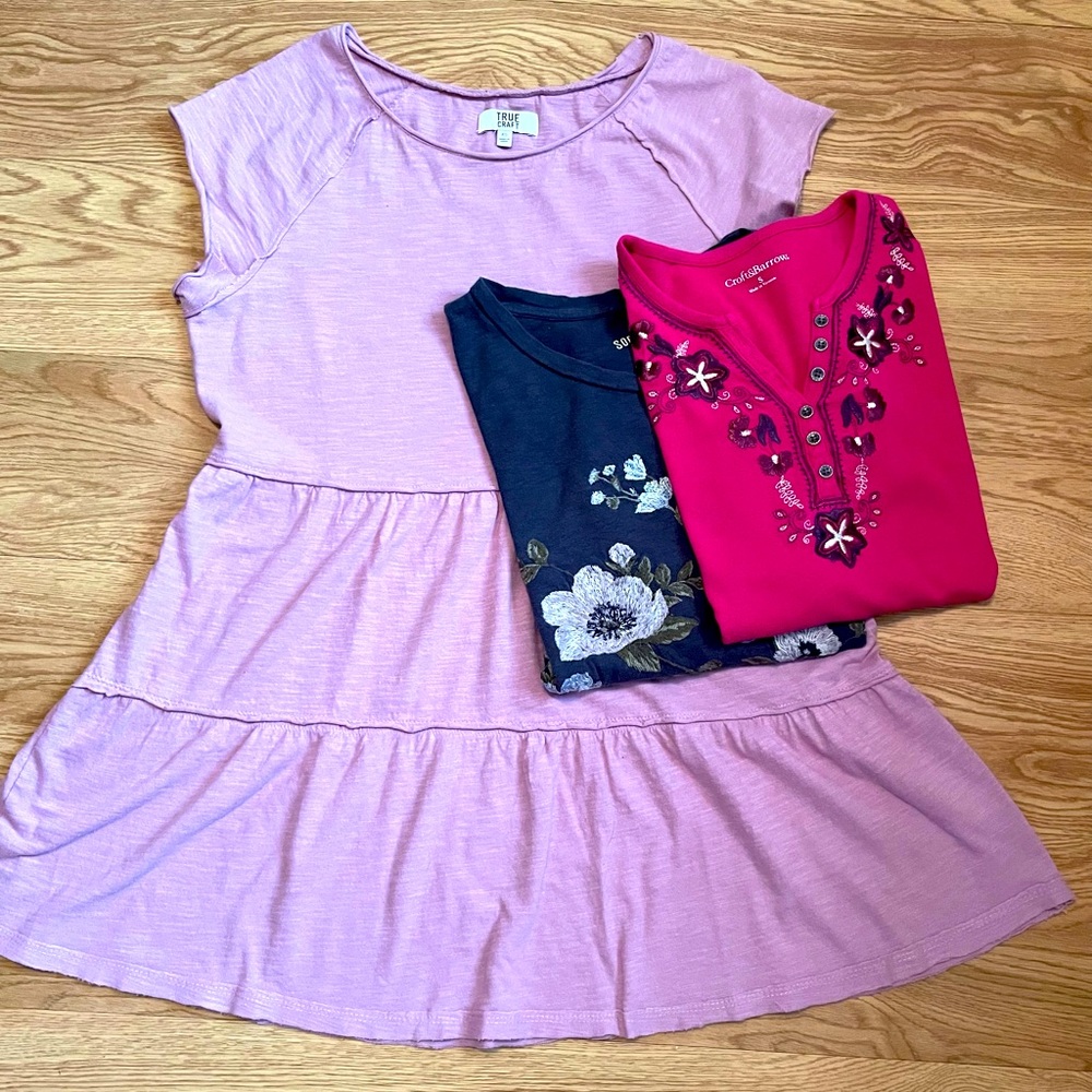 3Piece Short Sleeve Bohemian Bundle, Comfy Cotton, AEO, True Craft, C&B